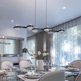 VONN Artisan Milano VAC3LN336BL 39" Integrated LED ETL Certified Pendant, Height Adjustable Chandelier, Black-VONN Lighting