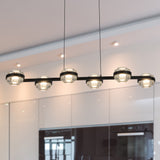 VONN Artisan Milano VAC3LN336BL 39" Integrated LED ETL Certified Pendant, Height Adjustable Chandelier, Black-VONN Lighting