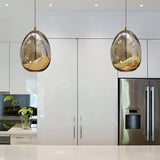 VONN Artisan Venezia VAP2201GL 3.5" Integrated LED ETL Certified Height Adjustable Pendant w/ Glass Shade, Black