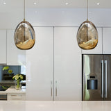 VONN Venezia 3.5-inch Gold Mini LED Pendant Light with Champagne Glass Globe