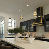 VONN Artisan Venezia VAP2201GL 3.5" LED Pendant with Glass Shade, Gold-VONN Lighting