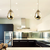 VONN Artisan Venezia VAP2201GL 3.5" LED Pendant with Glass Shade, Gold-VONN Lighting