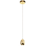 VONN Artisan Venezia VAP2201GL 3.5" Integrated LED ETL Certified Height Adjustable Pendant w/ Glass Shade, Black