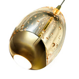 VONN Artisan Venezia VAP2201GL 3.5" Integrated LED ETL Certified Height Adjustable Pendant w/ Glass Shade, Black