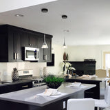 VONN Artisan Amalfi VAP2211BL 4.75" Integrated LED ETL Certified Height Adjustable Pendant w/ Cone Shade, Black-VONN Lighting