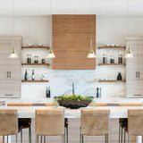 VONN Artisan Amalfi VAP2211GL 4.75" Integrated LED ETL Certified Height Adjustable Pendant w/ Cone Shade, Gold