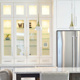 VONN Artisan Amalfi VAP2211GL 4.75" Integrated LED ETL Certified Height Adjustable Pendant w/ Cone Shade, Gold