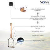 VONN Artisan Ravenna 8" LED Pendant with Glass Shade, VAP2231BL-VONN Lighting