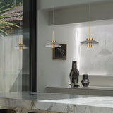 VONN Artisan Verona VAP2311BL 7" Integrated LED ETL Certified Height Adjustable Pendant, with Glass Shade, Black-VONN Lighting