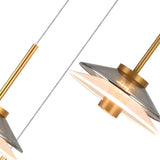 VONN Artisan Verona VAP2313BL 16" Integrated LED ETL Certified Pendant, Height Adjustable Chandelier, Black