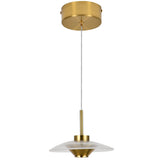 VONN Artisan Ferrara VAP2321AB 7" Integrated LED ETL Certified Height Adjustable Pendant, Antique Brass-VONN Lighting