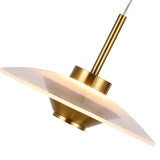 VONN Artisan Ferrara VAP2321AB 7" Integrated LED ETL Certified Height Adjustable Pendant, Antique Brass-VONN Lighting