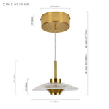VONN Artisan Ferrara VAP2321AB 7" Integrated LED ETL Certified Height Adjustable Pendant, Antique Brass-VONN Lighting