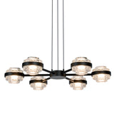 VONN Artisan Milano VAP2336BL 25" Integrated LED ETL Certified Pendant, Height Adjustable Chandelier, Black