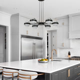 VONN Artisan Milano VAP2336BL 25" Integrated LED ETL Certified Pendant, Height Adjustable Chandelier, Black-VONN Lighting