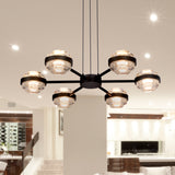VONN Artisan Milano VAP2336BL 25" Integrated LED ETL Certified Pendant, Height Adjustable Chandelier, Black-VONN Lighting
