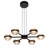 VONN Artisan Milano VAP2336BL 25" Integrated LED ETL Certified Pendant, Height Adjustable Chandelier, Black