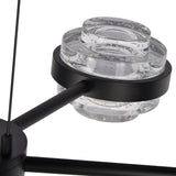 VONN Artisan Milano VAP2336BL 25" Integrated LED ETL Certified Pendant, Height Adjustable Chandelier, Black