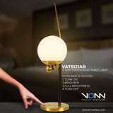 VONN Artisan Chianti VAT6121AB 22" Height Integrated LED ETL Certified Table Lamp with Touch Base Dimming-VONN Lighting