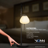 VONN Artisan Lecce VAT6221BL 20" Height Integrated LED ETL Certified Table Lamp with Touch Base Dimming-VONN Lighting