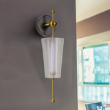 VONN Artisan Toscana VAW1101AB 5" Integrated LED ETL Certified Wall Sconce Light with Glass Shade