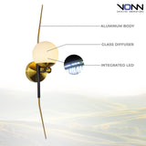 VONN Chianti 30" Integrated LED Wall Sconce in Antique Brass VAW1121AB-VONN Lighting