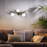 VONN Chianti 39-inch 3-Light Antique Brass Wall Sconce