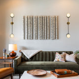 VONN Torino 39-inch Antique Brass Wall Sconce in Living room