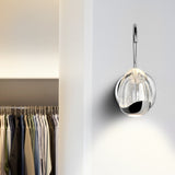 VONN Artisan Venezia VAW1201CH 5" Integrated LED ETL Certified Wall Sconce Light with Clear Glass Shade, Chrome