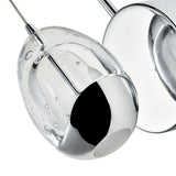 VONN Artisan Venezia VAW1201CH 5" Integrated LED ETL Certified Wall Sconce Light with Clear Glass Shade, Chrome