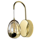 VONN Artisan Venezia VAW1201GL 5" Integrated LED ETL Certified Wall Sconce Light with Glass Shade, Gold-VONN Lighting