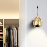 VONN Artisan Venezia VAW1201GL 5" Integrated LED ETL Certified Wall Sconce Light with Glass Shade, Gold-VONN Lighting