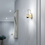 VONN Artisan Venezia VAW1201GL 5" Integrated LED ETL Certified Wall Sconce Light with Glass Shade, Gold-VONN Lighting