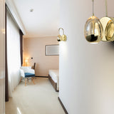 VONN Artisan Venezia VAW1201GL 5" Integrated LED ETL Certified Wall Sconce Light with Glass Shade, Gold-VONN Lighting