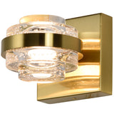 VONN Artisan Milano VAW1331AB 6" 1-Light Integrated LED ETL Certified Wall Sconce, Antique Brass-VONN Lighting