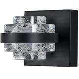 VONN Artisan Milano VAW1331BL 6" 1-Light Integrated LED ETL Certified Wall Sconce Lighting, Black-VONN Lighting