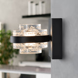 VONN Artisan Milano VAW1331BL 6" 1-Light Integrated LED ETL Certified Wall Sconce Lighting, Black-VONN Lighting