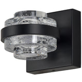 VONN Artisan Milano VAW1331BL 6" 1-Light Integrated LED ETL Certified Wall Sconce Lighting, Black-VONN Lighting