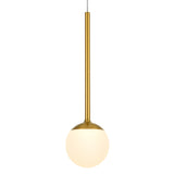 VONN Capri VCP2101AB 5" 1-Light Integrated LED ETL Certified Height Adjustable Pendant, with Glass Shade, Black-VONN Lighting