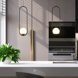 VONN Capri VCP2105BL 7" Integrated LED ETL Certified Height Adjustable Pendant with Glass Shade in Black-VONN Lighting