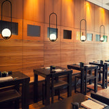 VONN Capri VCP2105BL 7" Integrated LED ETL Certified Height Adjustable Pendant with Glass Shade in Black