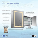 VONN VCS2A3S79201 Integrated LED Medicine Cabinet 19.5"W x 28"H x 4.75"D-VONN Lighting