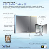 VONN VCS2A6S08203 Integrated LED Medicine Cabinet 48"W x 28"H x 5"D-VONN Lighting