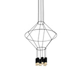 VONN Expression VEP28206BL 24" 6-Light ETL Certified Integrated LED Height Adjustable Pendant in Black-VONN Lighting