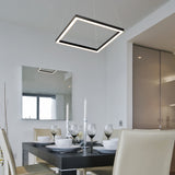 VONN Atria 20" Integrated LED Square Pendant, Height Adjustable VMC31620BL in Black-VONN Lighting