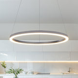 VONN Tania 24" Ring Integrated LED Pendant, Height Adjustable, ETL Certified VMC31640AL in Silver-VONN Lighting