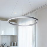 VONN Tania 24" Ring Integrated LED Pendant, Height Adjustable, ETL Certified VMC31640AL in Silver-VONN Lighting
