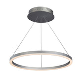 VONN Tania 24" Ring Integrated LED Pendant, Height Adjustable, ETL Certified VMC31640AL in Silver-VONN Lighting