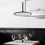 VONN Salm VMC31820BL 24" Integrated LED ETL Certified Pendant, Height Adjustable Disc Chandelier in Black-VONN Lighting
