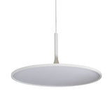 VONN Salm VMC31820SW 24" Integrated LED ETL Certified Pendant, Height Adjustable Disc Chandelier in White-VONN Lighting